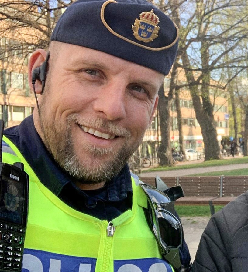Mattias Falk, polis på IGV i Gästrikland som införde fast lista i december 2022.